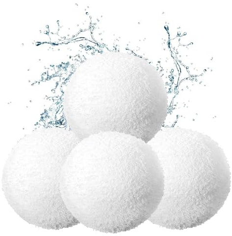 Esponja para bañera de hidromasaje, bola limpiadora reutilizable y lavable | Bolas absorbentes de residuos de piscina de 7,5 cm | para piscina, bañera, baño, interior, patio
