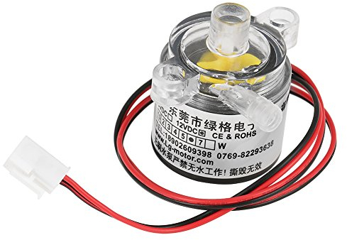 Mini Wasserpumpe, Micro DC Bürstenlose Wasserpumpe Lebensmittelpumpe 12V DC 6W 2L/min Geräuscharm Lebensmittelechte Pumpe Für Aquarien, Brunnen, Heizkörper, Wasserkreislauf usw