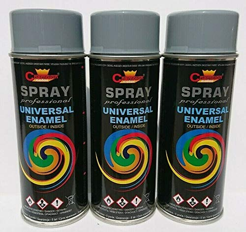 Sprühlack RAL Sprühfarbe Lackspray Spraydose 400ml - RAL 7001-3 Stück