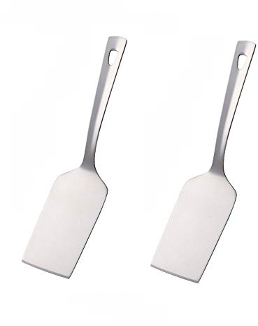 SBOMHS Lasagna Server Lasagna Server en acier inoxydable 2 pièces métal pelle à pizza pelle à tarte ascenseur de service longueur 26 cm largeur 6,4 cm argent