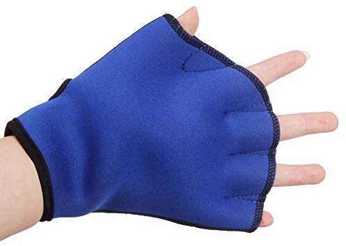 Aqua Handschuhe Schwimmhandschuhe Neopren Swimpaddles Swim Gloves Wasserwiderstandstraining Paddel Erwachsene Jugend Fitness Surfen Sport Handflossen Trainingshandschuhe für Schwimmen Tauchen
