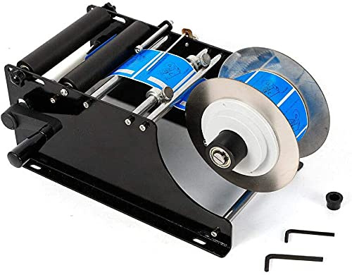 SENDERPICK etikettmaskin, runda flaskor – MT-30 halvautomatisk etikettmaskin, etikettapplikator glasflaskor, halvautomatisk etikettmaskin