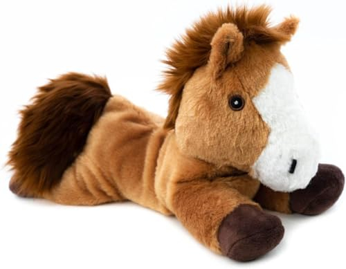 Habibi Plush Classic 1866 Pony con relleno de granos de mijo para calentar en microondas y horno