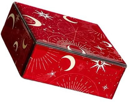 ohodhmnu Versatile Jewelry Storage Box Stylish Glass Jewelry Container Strorage Box for Rings and Necklaces Collection