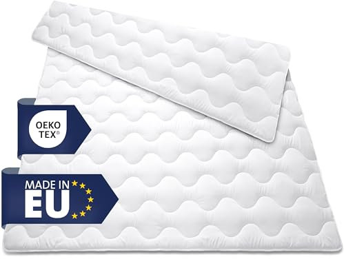 Leichte Sommerdecke 135x200 als Schlafdecke - Bettdecke für Allergiker geeignet - Weiche Steppdecke - Besonders Flauschig & waschbar bei 60°