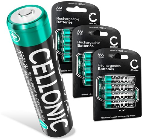 CELLONIC 12x AAA Akku kompatibel mit Siemens Gigaset A400, A415, AS405, A510, AS690, C430, C530HX, CL660HX, E560, E290A 12x 1.2V 1000mAh