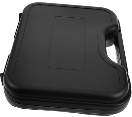 DECORNIJIA Custodia Microfono Portatile con Protezione e Antiurto in Plastica e Spugna, Grande Capacità per Accessori Microfonici e Cavi, per Attrezzature Podcast e Viaggio
