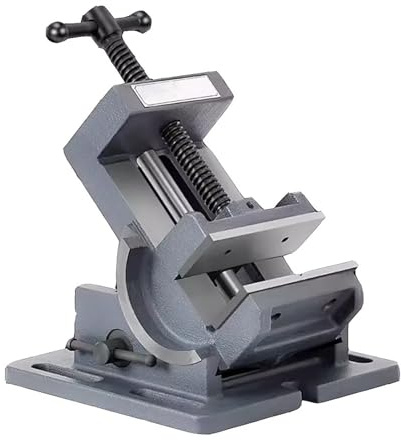 Morsa Da Banco Di Precisione Con Inclinazione Regolabile 3 A 4 E 75 Mm A 100, For Trapano For Lavorazione Legno Metallo Forza Di Serraggio Precisa(3inch 75mm)