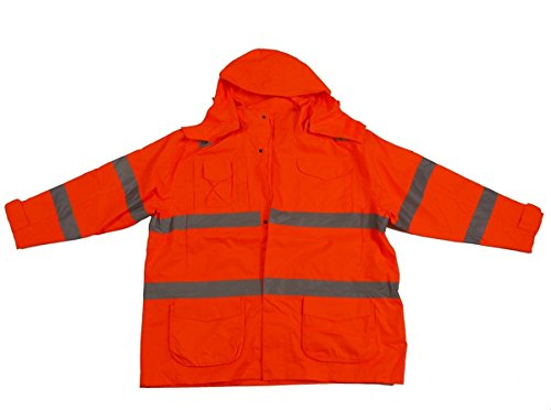 Abraxas Echte Übergrössen Warnschutzjacke marc & mark Reflektorstreifen Orange 6XL