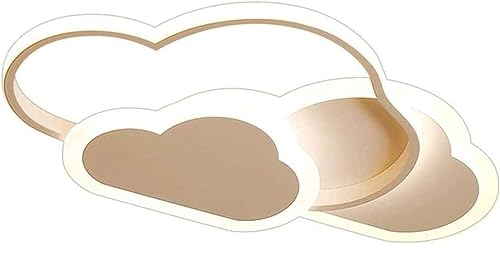 minifair Creative Cloud Shape Deckenleuchte mit Fernbedienung dimmbar, Acryl Deckenleuchte Unterputz für Wohnzimmer Schlafzimmer Flur und Kinderzimmer,42 * 23cm 25W,Weiß