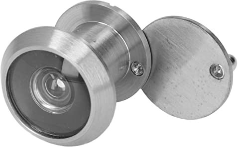 Spioncino per Porta Spioncino Antifurto in Rame con Protezione di Sicurezza per la Sicurezza di Hotel e Uffici Domestici, Colore Acciaio 1,2 Pollici per Porte da 15-25 Mm