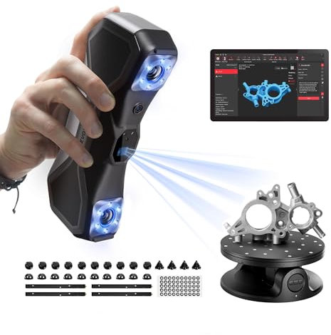 Revopoint MetroX 3D Scanner for 3D Printing, Up to 0.01mm Precision, 4 Scanning Modes, Blue Laser, Metrology-grade Accuracy, Full-field Structured Light, Metal/Dark Object Scanning, ADVANCED