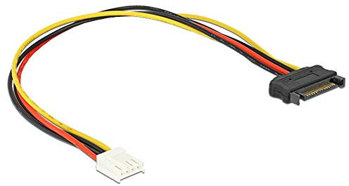 Bolwins Q39 Câble Adaptateur d'Alimentation SATA 15-Pin vers Floppy 4-Pin, 18 cm – Idéal pour connecter des lecteurs disquettes à une alimentation SATA. Compatible PC, HDD, SSD.