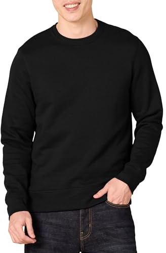 Amazon Essentials Men's Sweatshirt, Black, Small