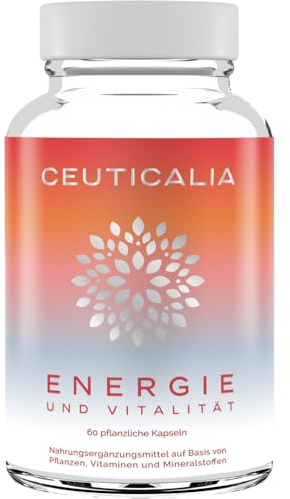 Integratore di Energia Física e Mentale - Capsule Energetiche, Stanchezza e Affaticamento - Uomo e Donna - Ginseng, Guaranà, Maté, Acerola, Magnesio, Vitamine D e B - 60 capsule, 30 giorni