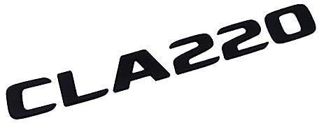 ANUTE 3D ABS Schwarz Auto Klebebuchstaben Kofferraum CLA220 4MATIC Emblem Abzeichen Aufkleber Kompatibel mit Mercedes CLA 220 AMG C117 W117 Zubehör (Color : CLA220 Glossy Black)