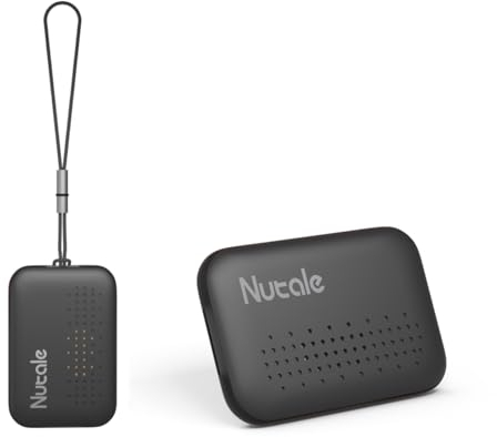 Nutale Mini Schlüsselfinder mit App 6PCS Kaffee Schlüsselanhänger Bluetooth Schlüsselfinder Kompatibel mit iOS und Android für AutoSchlüssel Haustier oder Rucksäcke