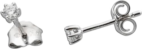 Ch.Abramowicz Solitär Ohrstecker 0,10ct F VS Weißgold 585 14K Lab Grown Diamonds