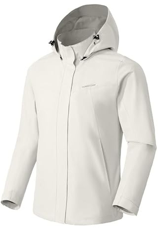 Pioneer Camp Giacca antipioggia da donna, Beige albicocca, M
