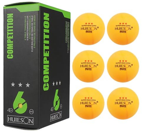 3 Star -Pong-Bälle – Tischtennisbälle | Hochleistungsfähige 3-Sterne-Tischtennisbälle – Tischtennisbälle in Turnierqualität für Wettkampfspiele im Innen- und Außenbereich sowie für den professione