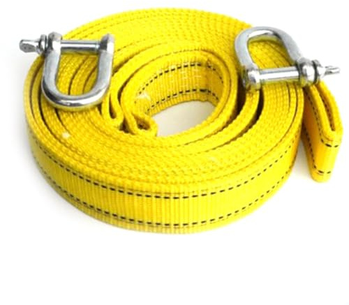 TsoLay Corde de Remorquage Véhicule Tout-Terrain Corde Treuil Électrique Voiture de 5M/5T avec la Sangle Remorquage de Crochet en Forme de U pour des Voitures Camion Remorque SUV