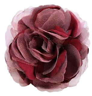 80mm Soie Camélia Fleur Grande Broche Revers Épinglette Tissu Fait Main Broches Fleur Rose Épinglette Charme Pour Femme Soirée De Mariage Robe De Danse Costume Vêtements Accessoires Bijoux (rouge)