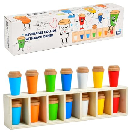 Générique Jouets Éducatifs Couleurs | Jeux Familiaux | Jouet Éducatif Mémoire pour Garçons Filles Famille Adultes Intérieur Extérieur Plage Jardin Fête d'anniversaire