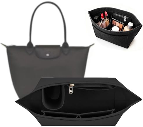 Organizer für Longchamp Tasche,Organizer für Longchamp Pliage L,Taschen Organizer für Longchamp L,Geldbörsen-Organizer für Longchamp,Filz Taschenorganizer mit mehreren Taschen,Handtaschen Organizer