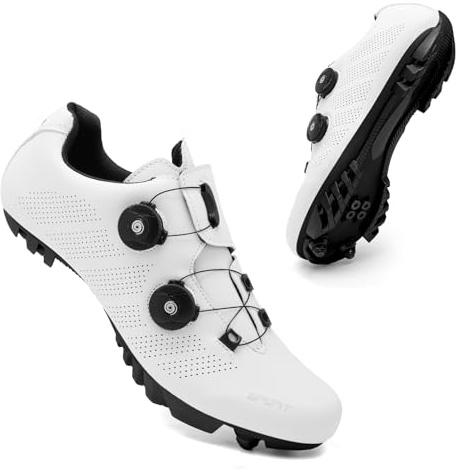 YIHOODA Fahrradschuhe Herren MTB Schuhe Kompatibel mit SPD Cleats Leichte & Atmungsaktive Radsportschuhe für Mountainbike Gravelbike und Trekking