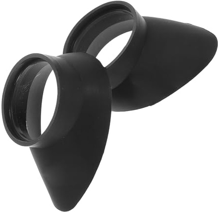 Hemobllo Capuchons Noir Oculaires pour en Microscope Caoutchouc 2pcs Protection Légère et Maintien Propreté pour Jumelles et Appareils Optiques Extérieur