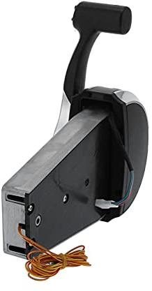 Vvikizy 8M0059686 Utombordares Kontrollkonsol, Single Binnacle Control med Trimbrytare, för Mariner Utombordare, Strykjärn + ABS