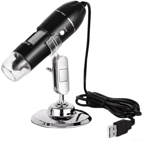 Digitalt mikroskop 50X-1600X USB-kontakt inspektionskamera med hög förstoring för Android för iPhone PC för Mac bärbar handhållen 640 x 480 upplösning justerbart fokus lättviktsverktyg