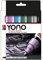 Marabu 1240000004003 - YONO Marker Set Pastell mit 6 Farben, vielseitige Acrylstifte mit japanischer Rundspitze 1,5 - 3 mm, wasserbasiert, lichtecht und wasserfest, für nahezu alle Untergründe