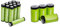 Amazon Basics - Babyzellen (C) Akkumulatoren 1.2 V (5000 mAh NI-MH), 4er-Pack & AAA-Batterien,Micro/wiederaufladbar, vorgeladen, 12 Stück (Aussehen kann variieren)