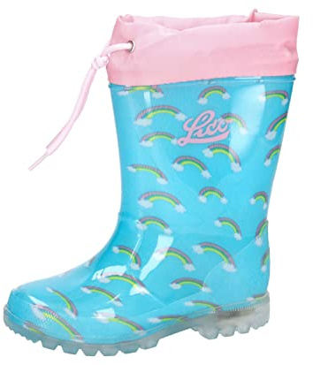 Lico Fille Power Blinky Botte de pluie, Turquoise Rose, 29 EU