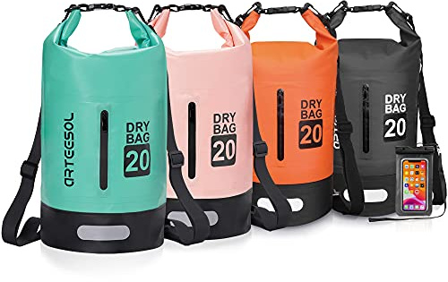 Blackace arteesol Sac Sec 5L 10L 20L 30L Étanche avec Sangle Réglable pour Kayak Bateau Excursion Canoë Pêche Rafting Natation Snowboard
