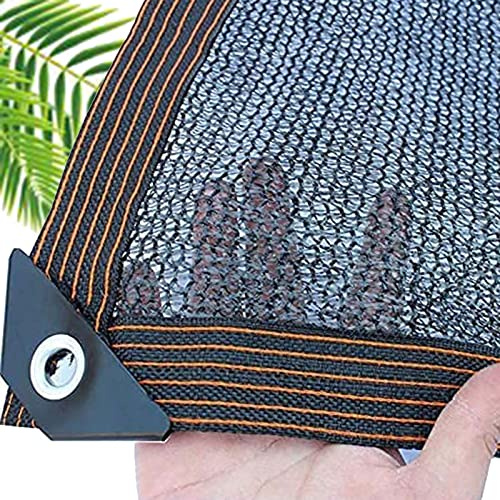 Malla De Sombra Negra,Cubierta De Tela De Sombra Para Plantas Invernadero Jardín,Lona De Red De Sombra Con Ojales,Malla Sombreadora Con Protección Solar 70%,Vela De Sombra,Black-2x4m(6.6*13.1ft)