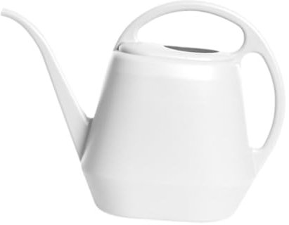 JISADER Annaffiatoio per Interni ed Esterni Annaffiatoio per Piante Attrezzi da Giardino Manico ergonomico Annaffiatoio a Bocca Lunga da 4 Litri per Interni, Bianco