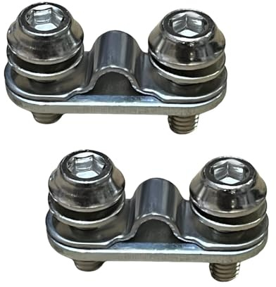 perfk 2X Placa de fijación para Guardabarros de Bicicleta, Abrazadera de fijación, fácil instalación, Longitud de 3,2 cm, Piezas de Repuesto, Ligeras, con