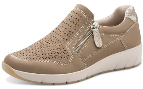 Jana Damen Sneaker Slip On Vegan 8-24765-46, Scarpe da Ginnastica Donna, Talpa, 37 EU
