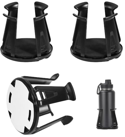 Huucozn Lot de 3 porte-gobelets de voiture universels - 50 à 70 mm - Porte-bouteilles autocollants - Porte-boissons - Porte-canettes de voiture - Porte-gobelet - Porte-gobelet de voiture - Pour tasses