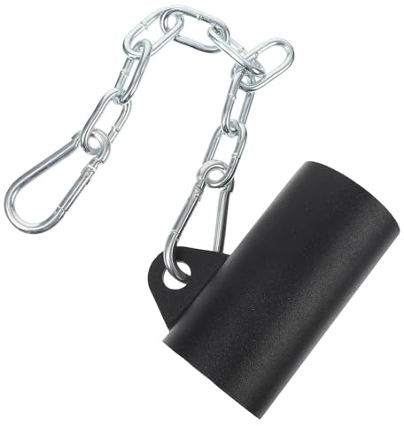 MAGICLULU Manga para Barra en T Multifuncional Negra con Funda y Cadena, Accesorio para Entrenamiento de Fuerza y Tonificación de Espalda, Brazos y Hombros, Compatible con Barras Olímpicas