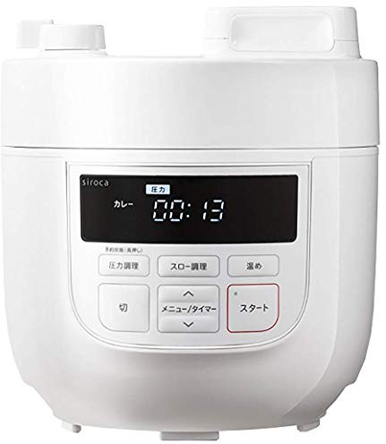 siroca Electric Pressure Cooker SP-D131(W) (White)【Japan Domestic genuine products】