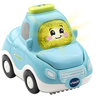 Vtech TUT TUT Baby Flitzer - Coupé – Spielzeugauto mit Musik, aufleuchtender Taste, spannenden Sätzen und Geräuschen – Für Kinder von 1-5 Jahren, Hellblau