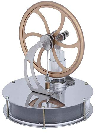 Fictory Niedertemperatur Stirlingmotor, Dampfmaschine Modell, 1 STÜCK Stirlingmotor Motor Hand wärme Sterling Motor Sterling Engine für Handwerks Sammlung