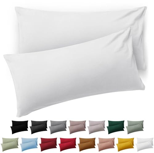 Blumtal Kissenbezug 50 x 70, 2 Stück - Oeko-TEX zert. Kissenbezüge 100% Mikrofaser in extra weich & waschmaschinenfest - Bezug Kissen 50x70 Weiß