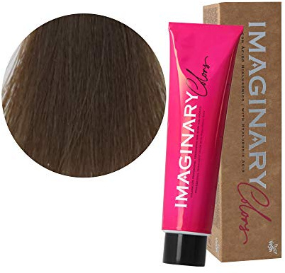 The Imaginary Colors | Coloración Permanente Vegana con Ácido Hialurónico | Cobertura 100% | Color Ceniza 6-1 Rubio Oscuro - 100 ml