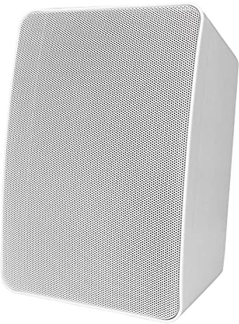 E-Lektron M-255 100V ELA / 8-Ohm Lautsprecher Box Weiß + Wandhalterung für Hintergrundmusik und Ansagen