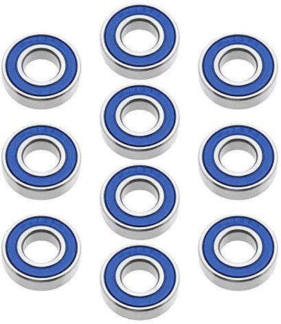 EMSea 10 Stück 6900-2RS Rillenkugellager, Doppel-Kugellager aus Kautschuk, Kohlenstoffstahl, für RC-Autos, Fahrradnaben, Haushaltsgeräte, Gartenmaschinen, Mikromotoren