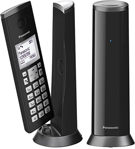 Panasonic KX-TGK222 Designer Cordless Phone, with answerphone, call blocker and do not disturb mode - Black